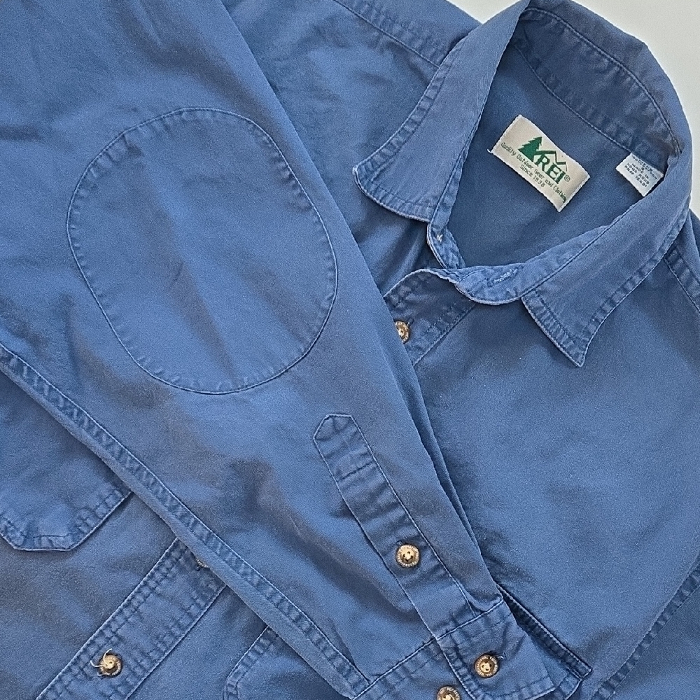 Vintage 90s REI‎ Shirt Men's Small Button Up Shirt